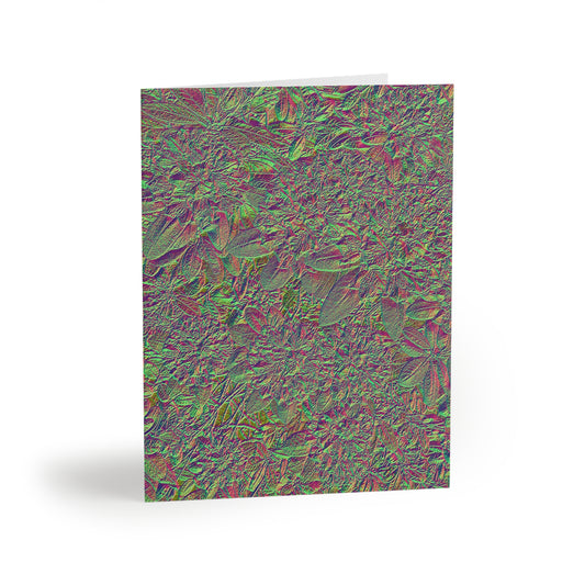 Unique Bronzy Floral Blank Inside Greeting Card Packs (Made In USA)
