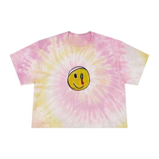 Tie-Dye Crop Tee 01: Keep Smilin'!