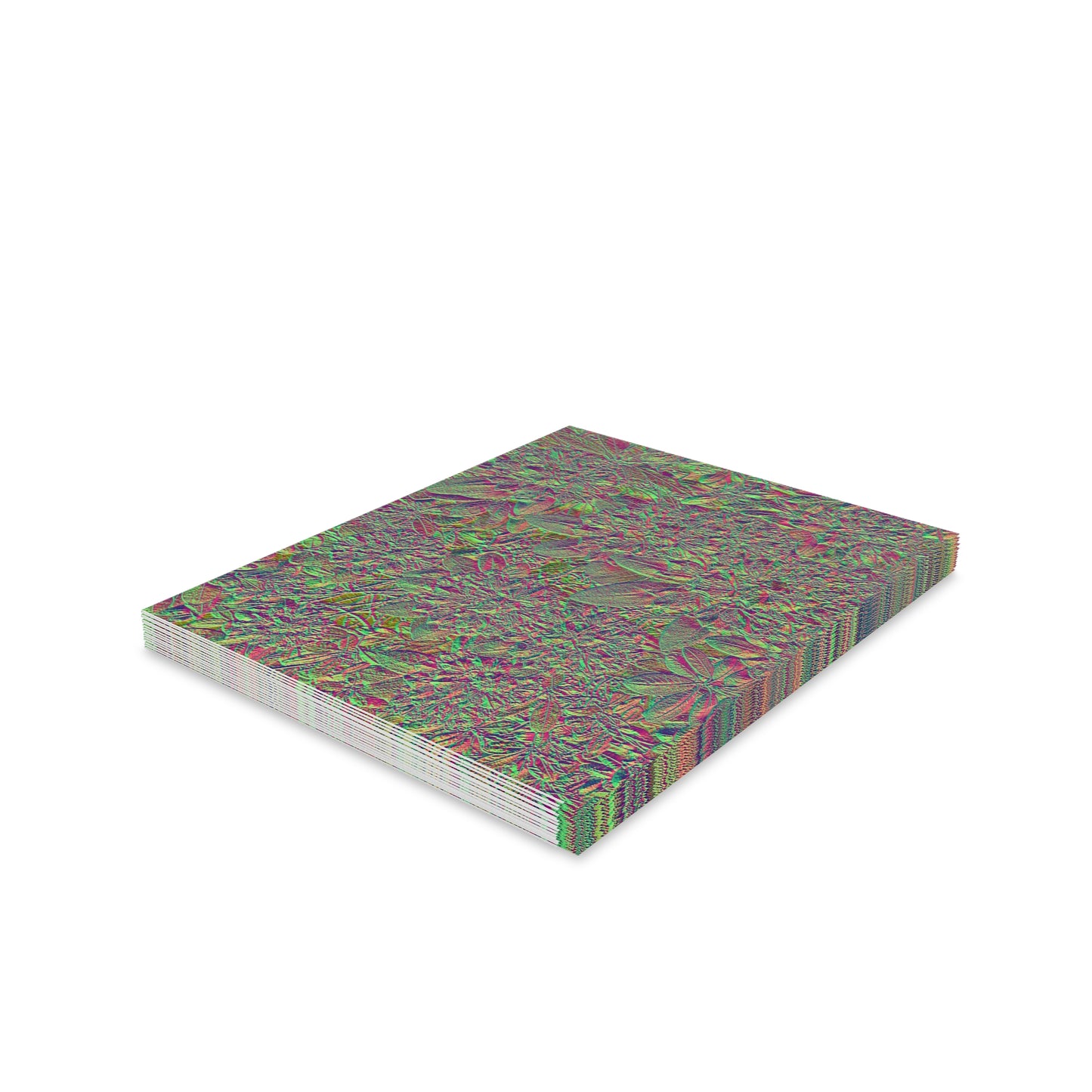 Unique Bronzy Floral Blank Inside Greeting Card Packs (Made In USA)