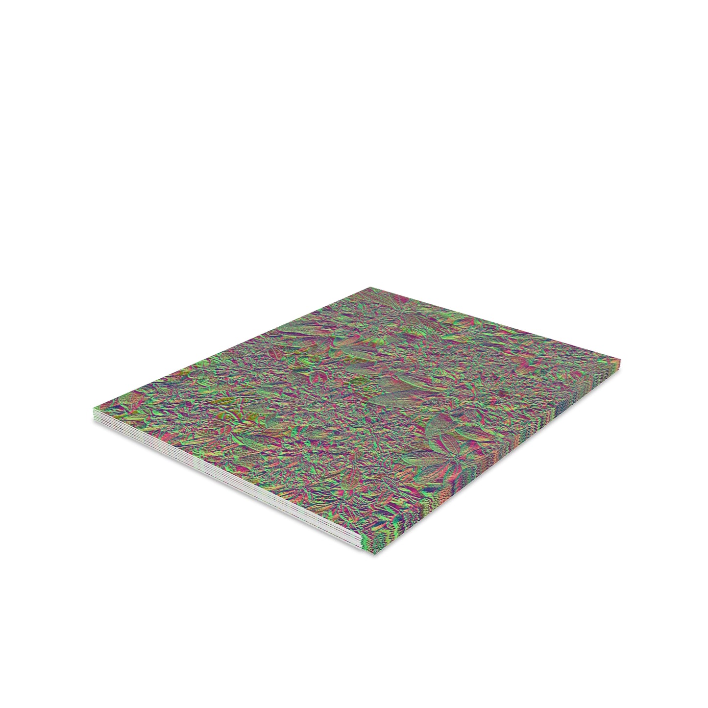 Unique Bronzy Floral Blank Inside Greeting Card Packs (Made In USA)