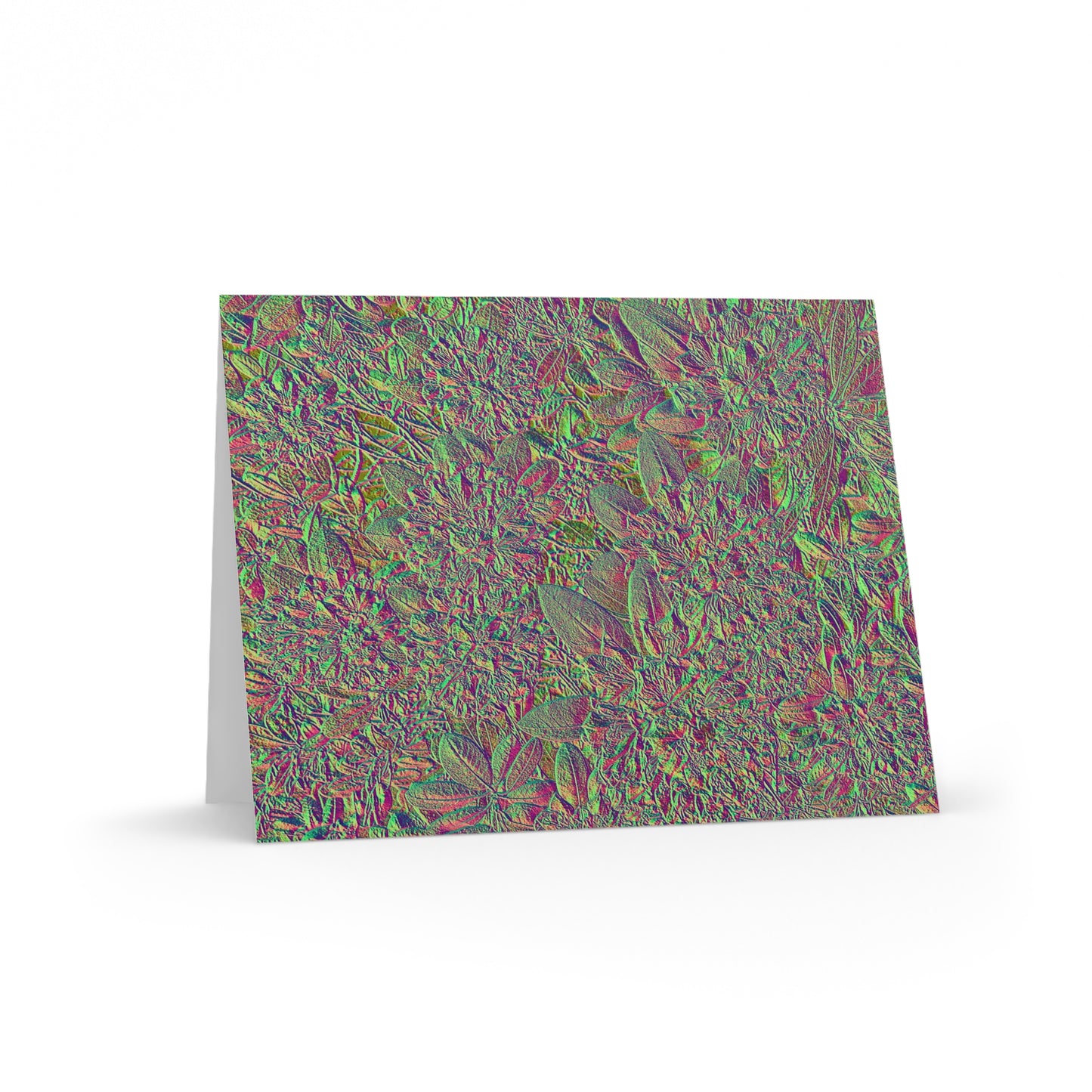 Unique Bronzy Floral Blank Inside Greeting Card Packs (Made In USA)