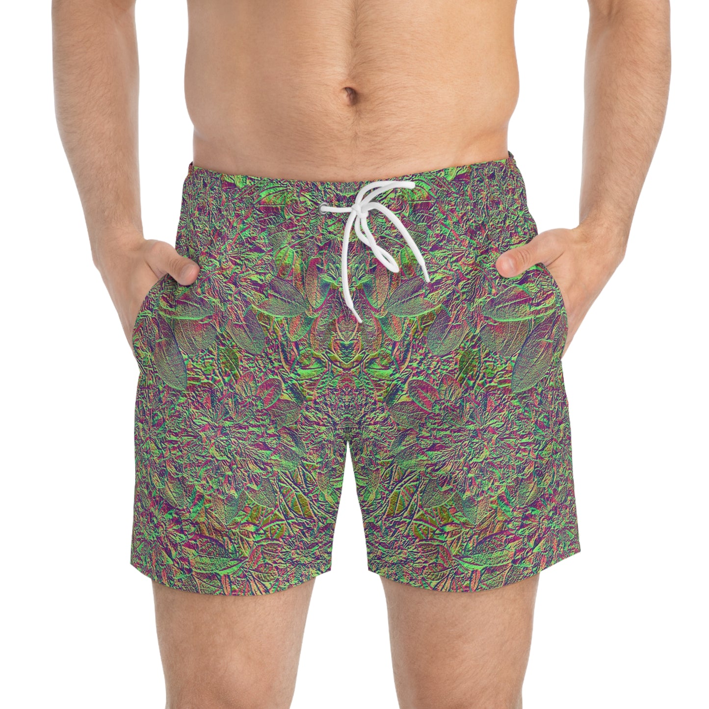Shimmery Floral Cyberpunk Summer 2022 Trunks.