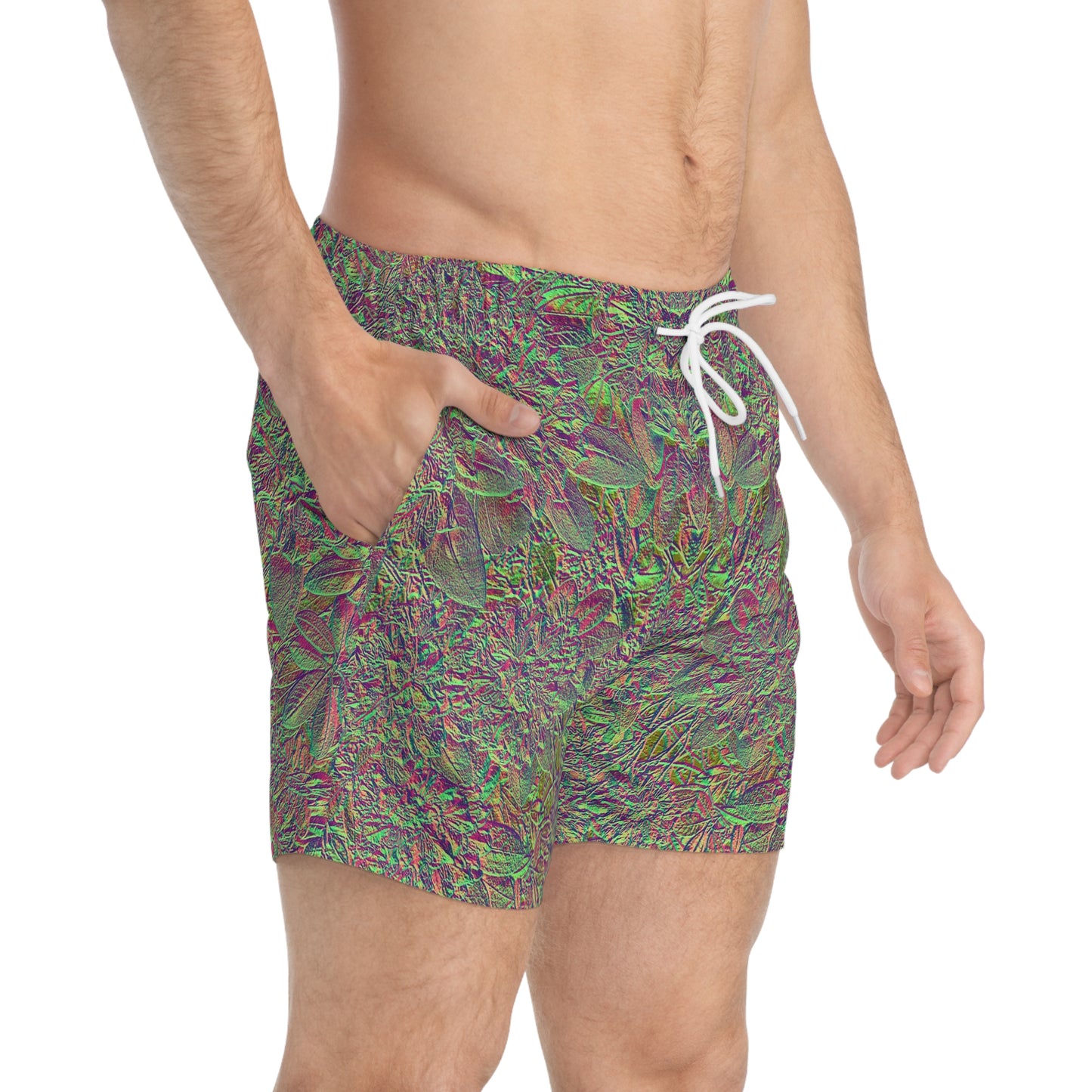 Shimmery Floral Cyberpunk Summer 2022 Trunks.