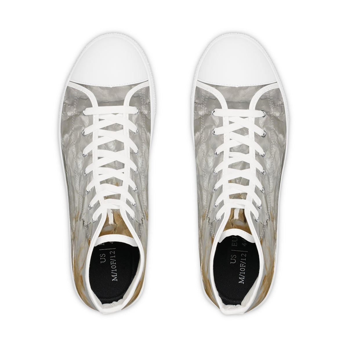 High Tops 01: Torn Paper Graphic Print Shoes!