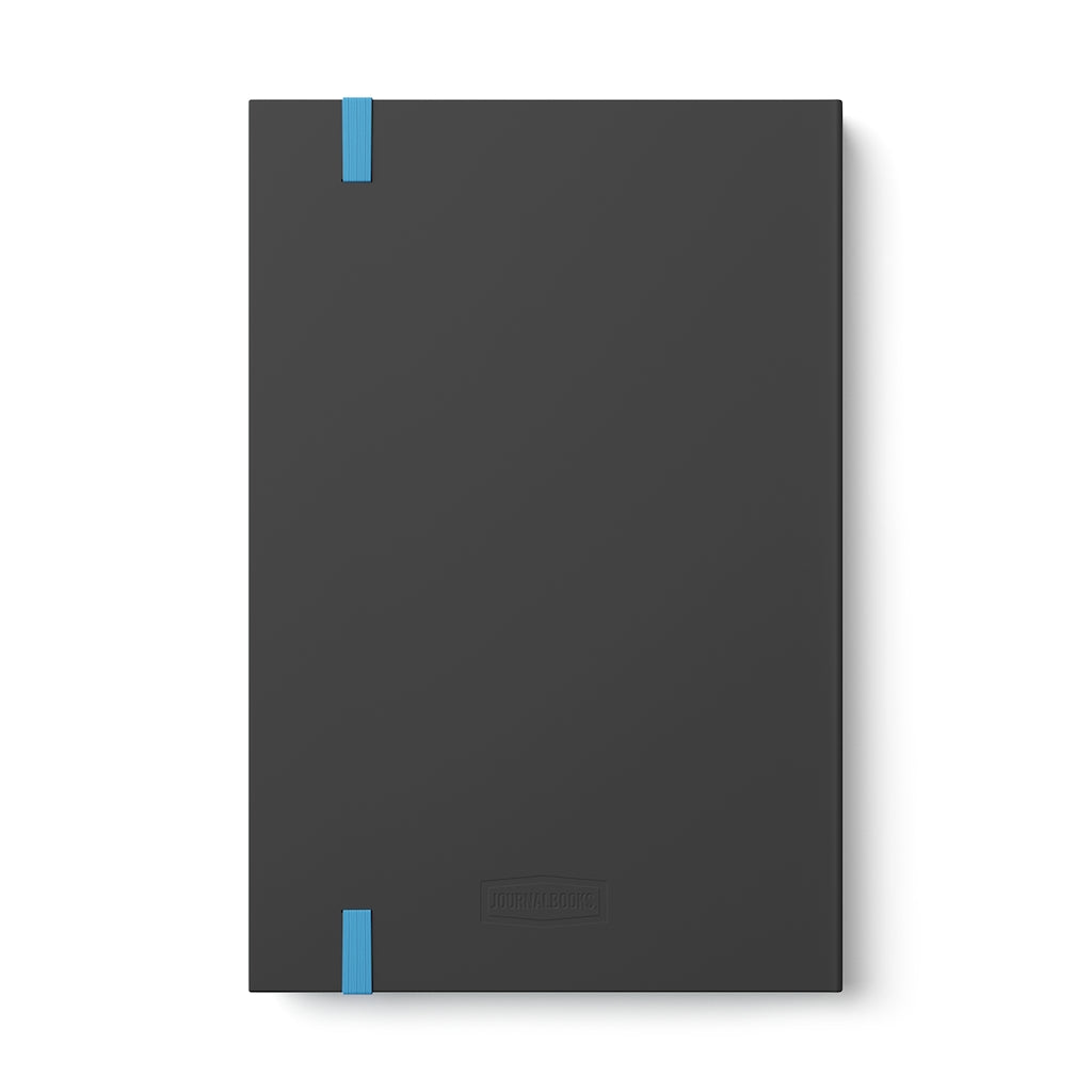 Color-Contrast Ruled Notebook With Metallic Floral Design Cover Color