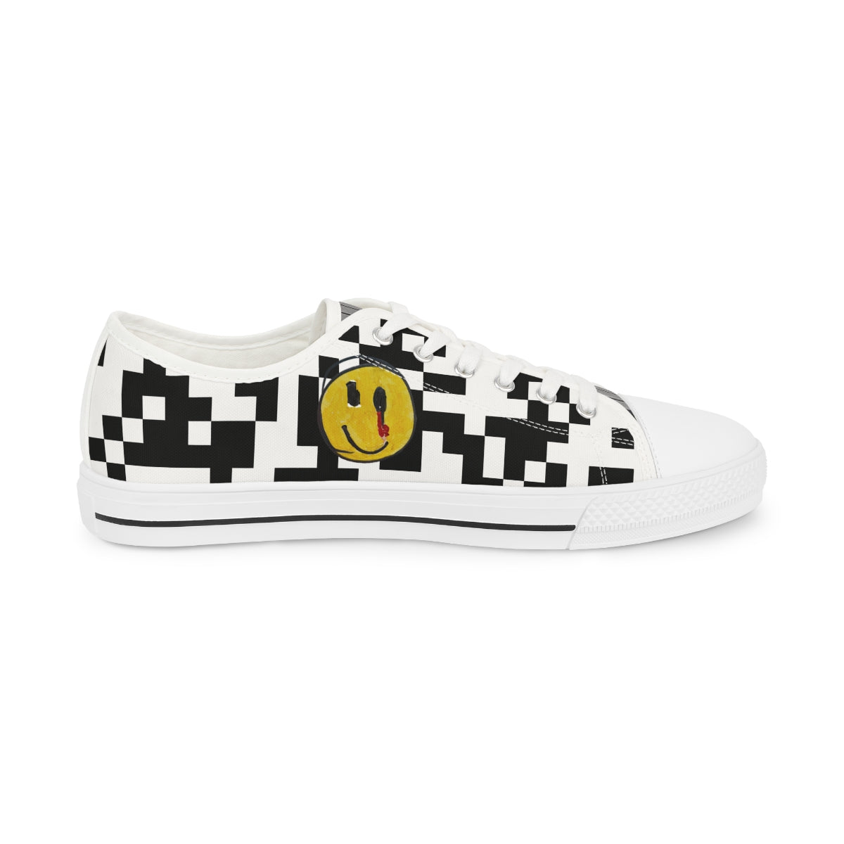 Checkered Smiley Low Tops!