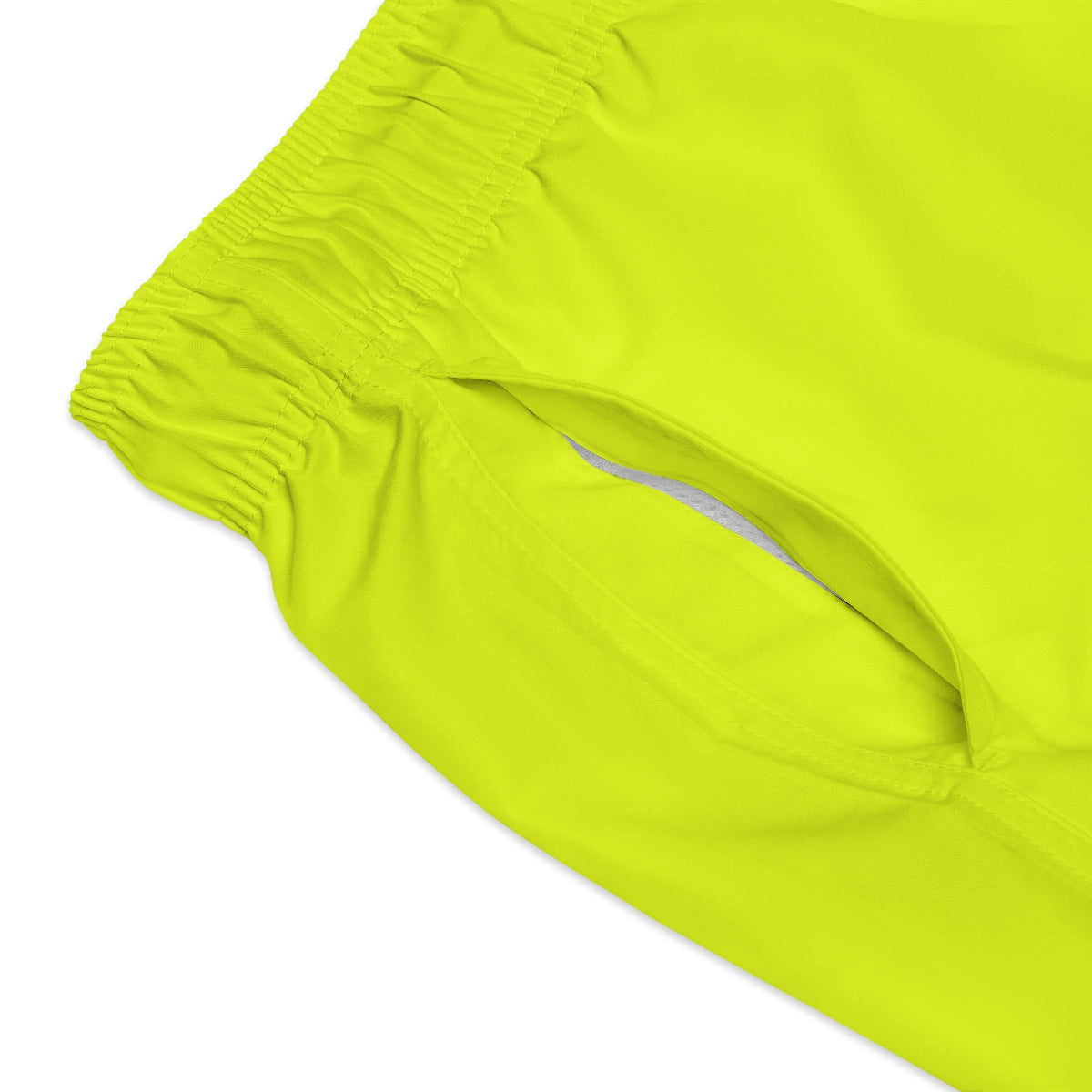 Fluorescent Yellow Pink Geometric Summer 2022 Swimming Trunks!