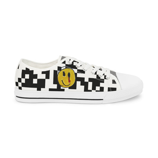 Checkered Smiley Low Tops!