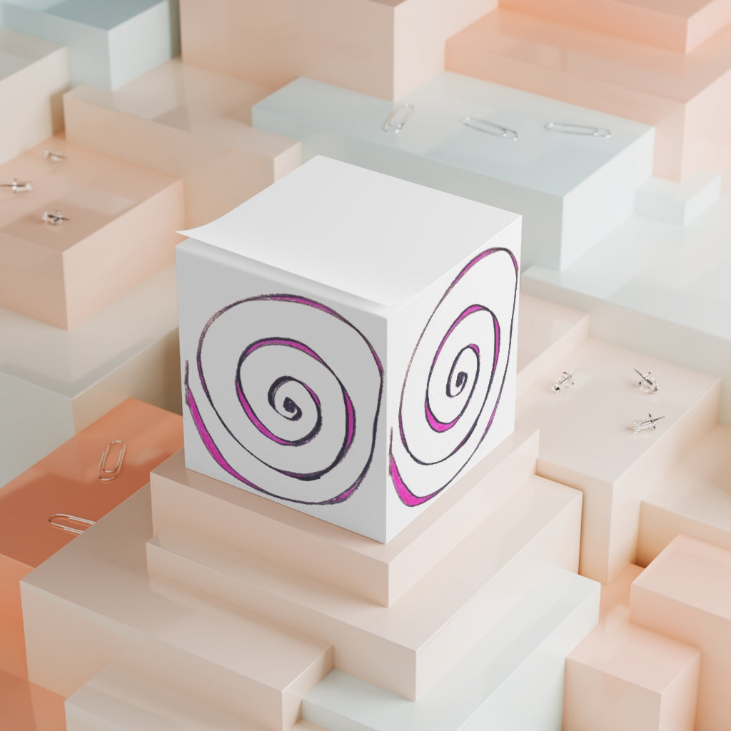 Sticky Note Cube 03: Spirals!