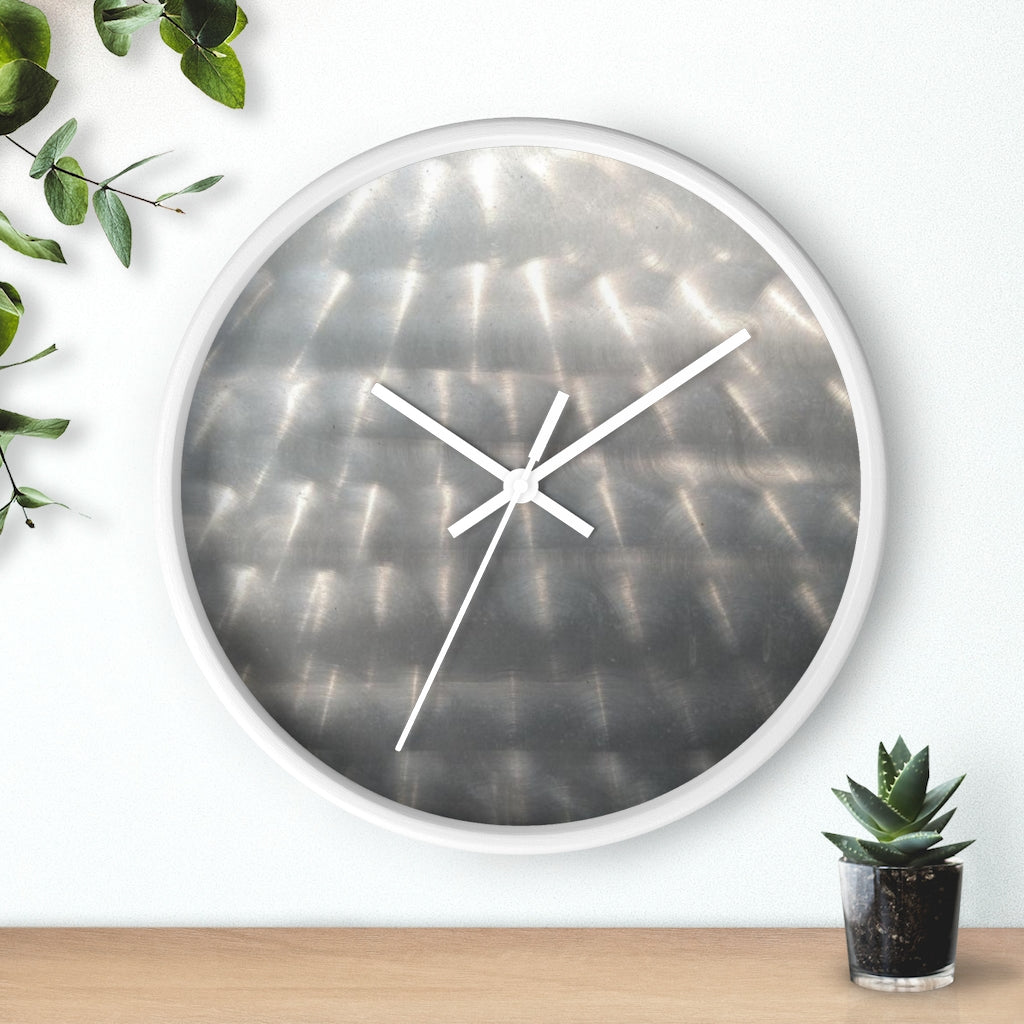 Wall Clock 01: Brushed Steel!