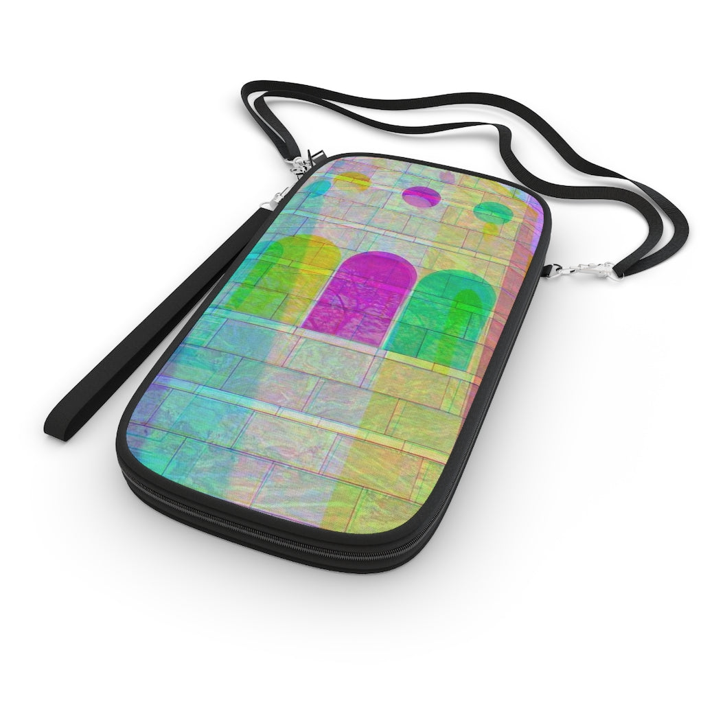 Passport Wallet 01: Baptistry Arches In Technicolor Triplicate Skew