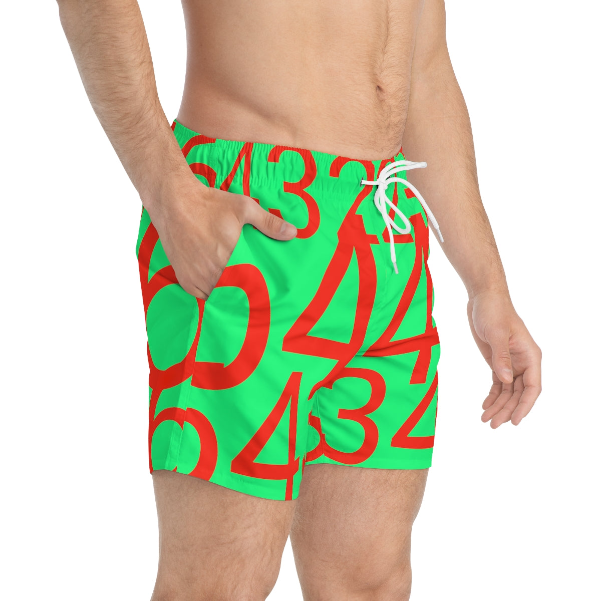 Red Numbers On Green Background at the end of time summer 2022