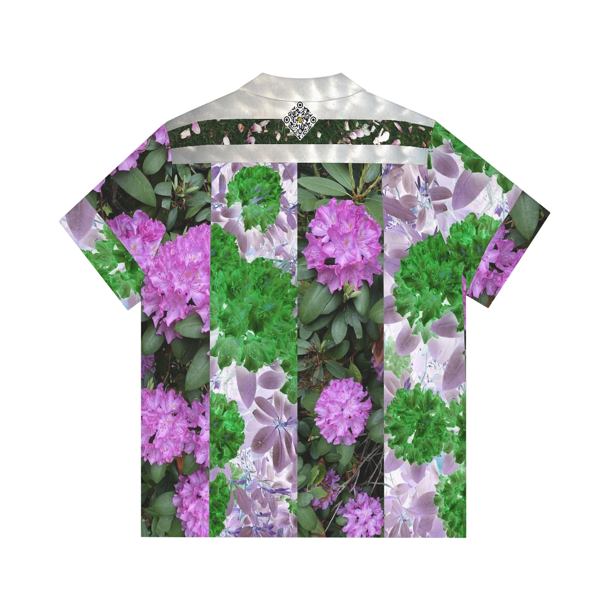 Hawaiian Shirt 05: Striped Tropical Cyberpunk Style