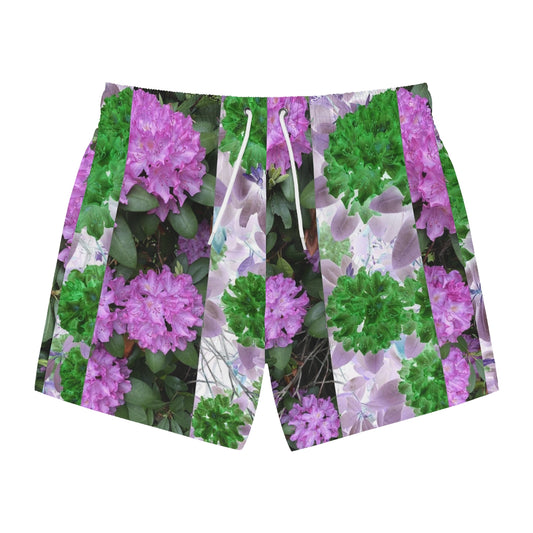 Striped Floral Cyberpunk Pink Purple Slime Green Summer 2022 Fashion Trunks