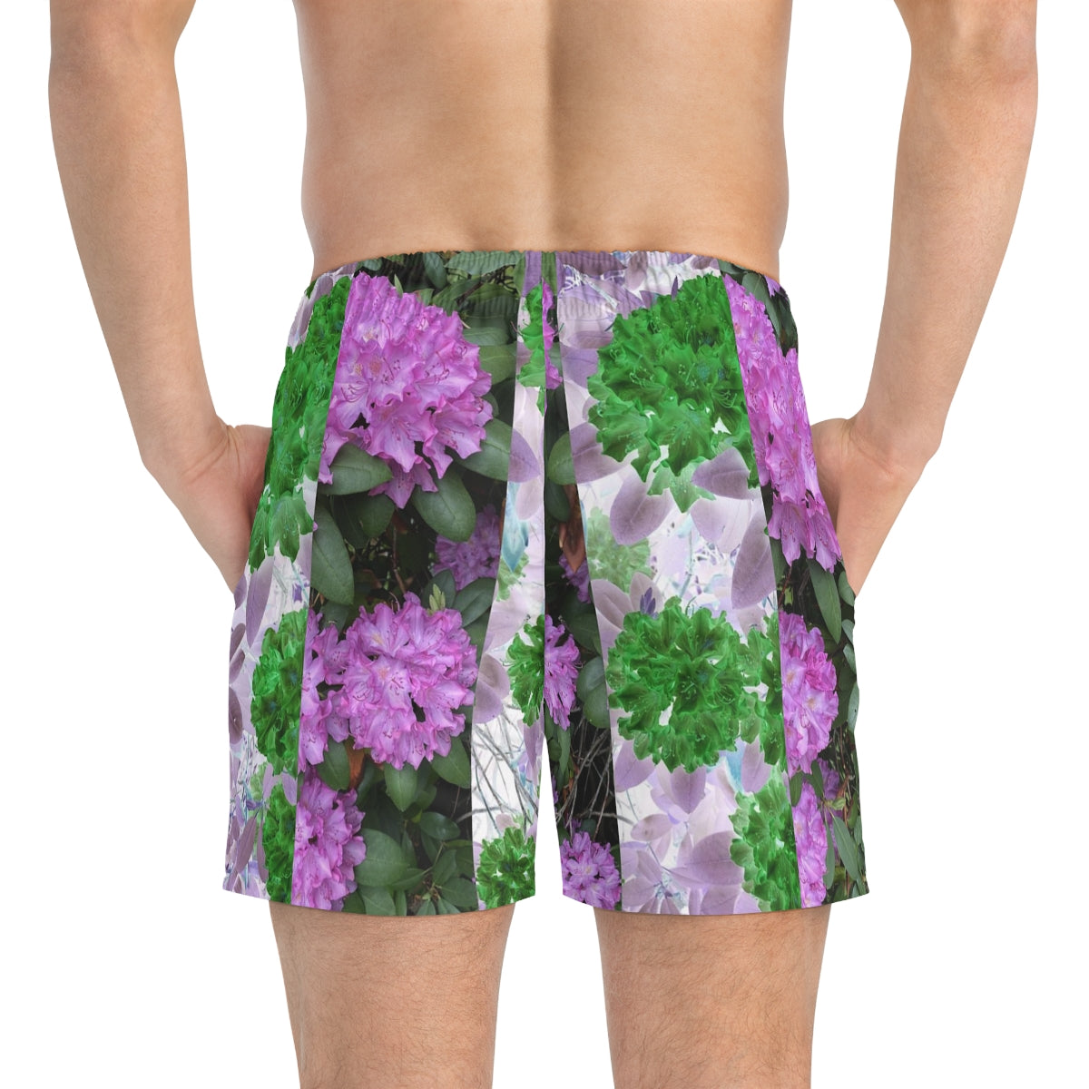 Striped Floral Cyberpunk Pink Purple Slime Green Summer 2022 Fashion Trunks
