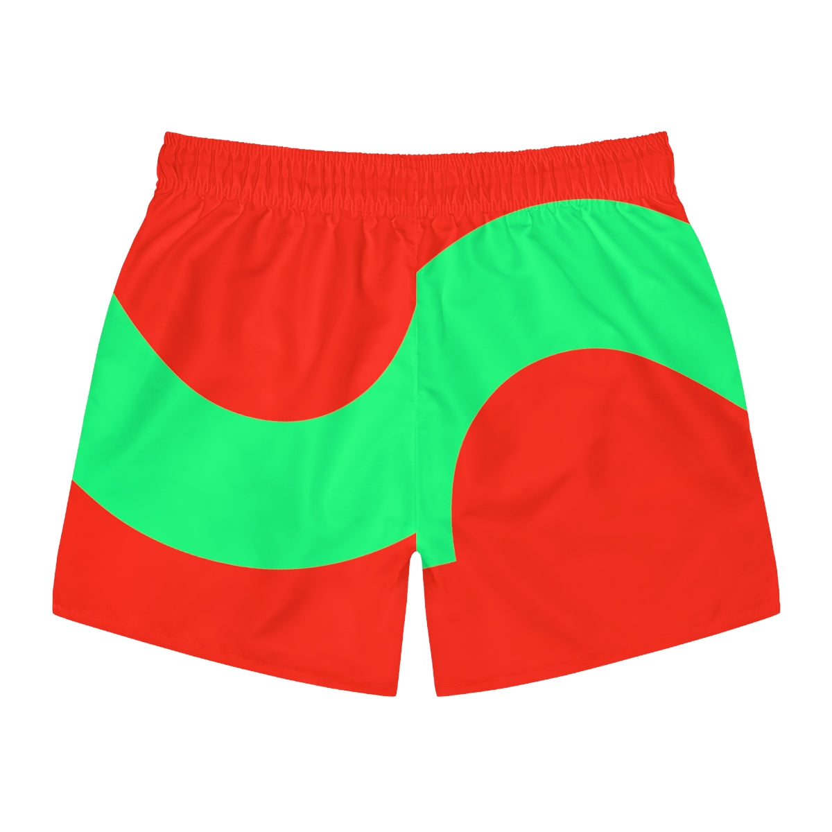 Red Green Geometric Summer 2022 Swimming Trunks!