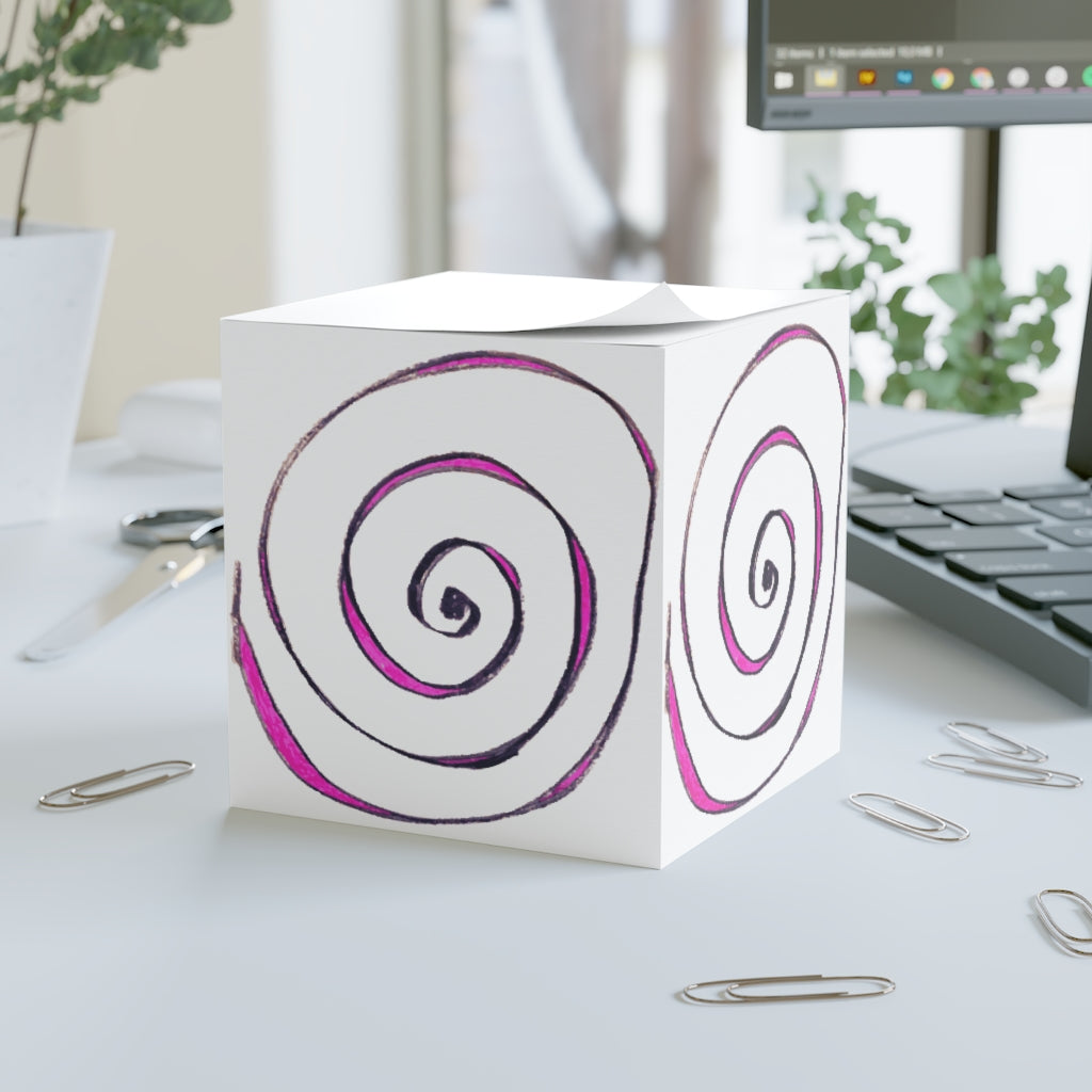 Sticky Note Cube 03: Spirals!