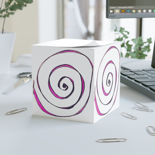 Sticky Note Cube 03: Spirals!