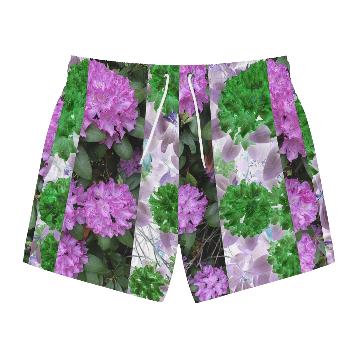 Striped Floral Cyberpunk Pink Purple Slime Green Summer 2022 Fashion Trunks