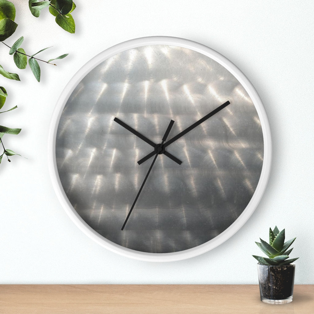 Wall Clock 01: Brushed Steel!
