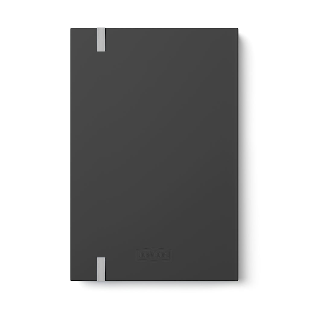 Color-Contrast Ruled Notebook With Metallic Floral Design Cover Color