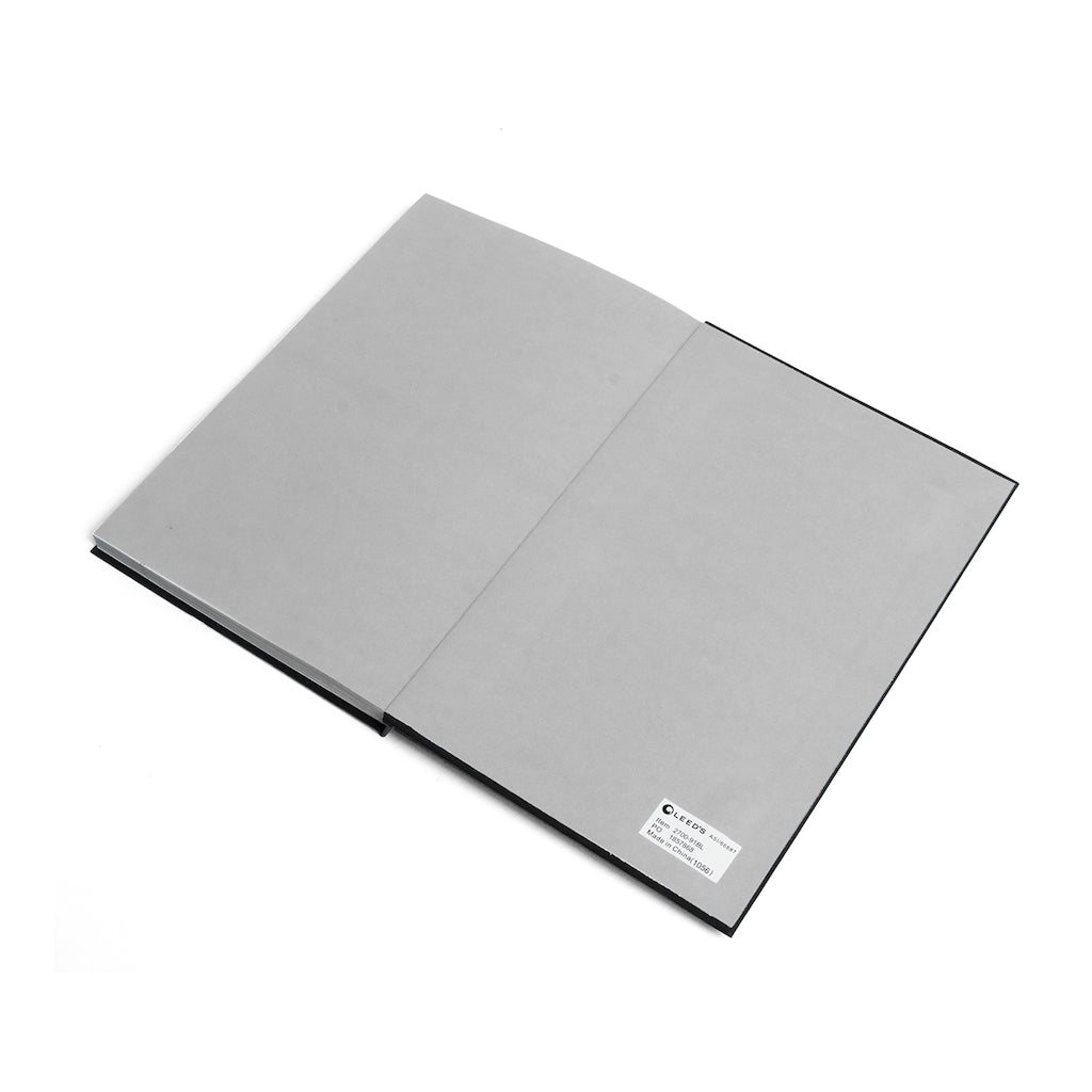 Color-Contrast Ruled Notebook With Metallic Floral Design Cover Color