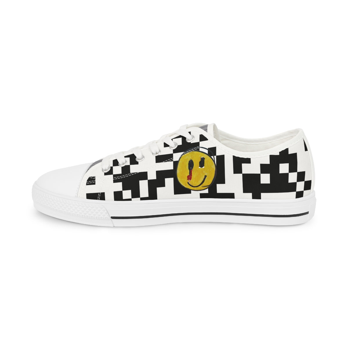 Checkered Smiley Low Tops!