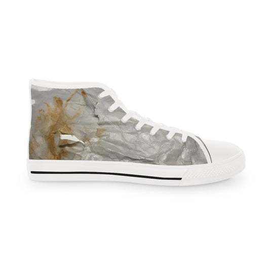 High Tops 01: Torn Paper Graphic Print Shoes!