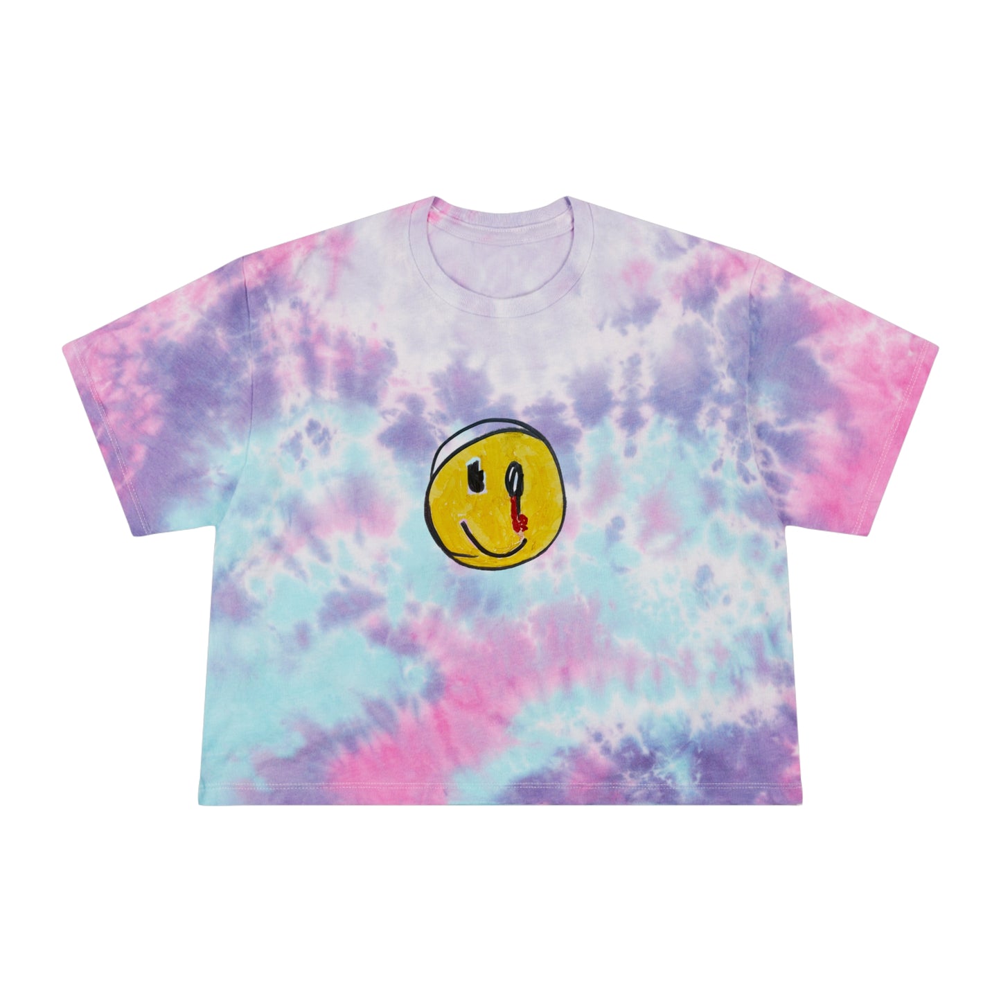 Tie-Dye Crop Tee 01: Keep Smilin'!