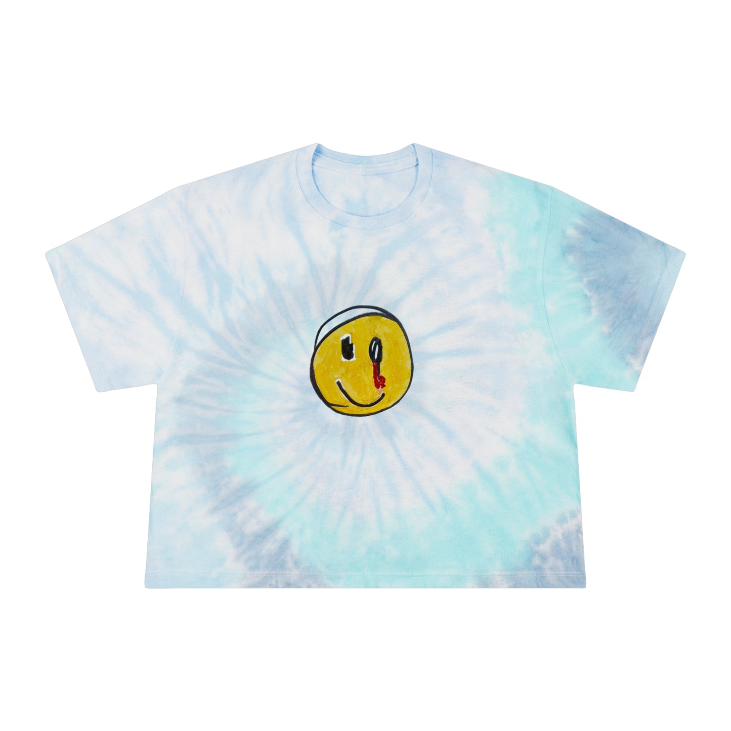 Tie-Dye Crop Tee 01: Keep Smilin'!