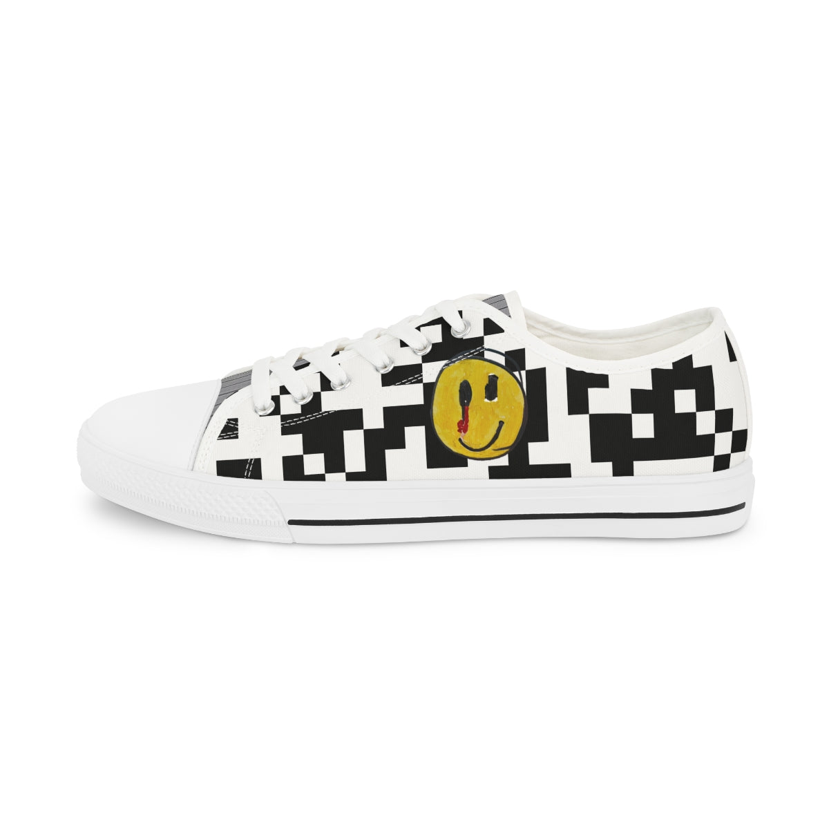 Checkered Smiley Low Tops!