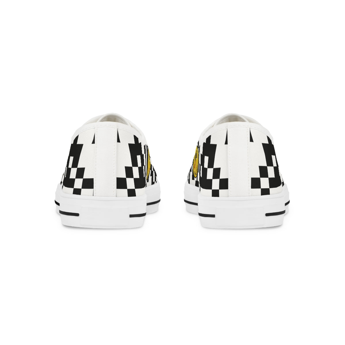 Checkered Smiley Low Tops!