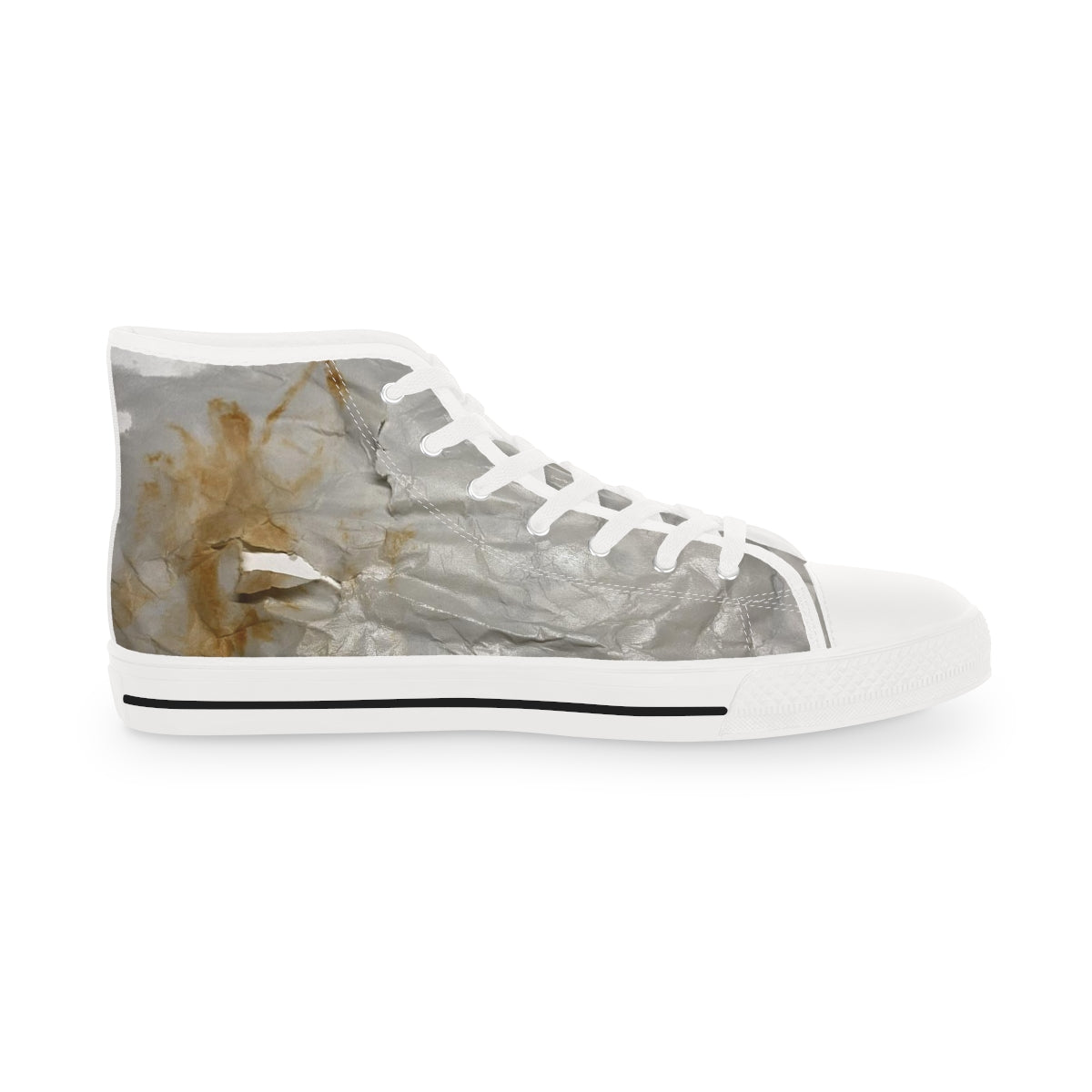 High Tops 01: Torn Paper Graphic Print Shoes!