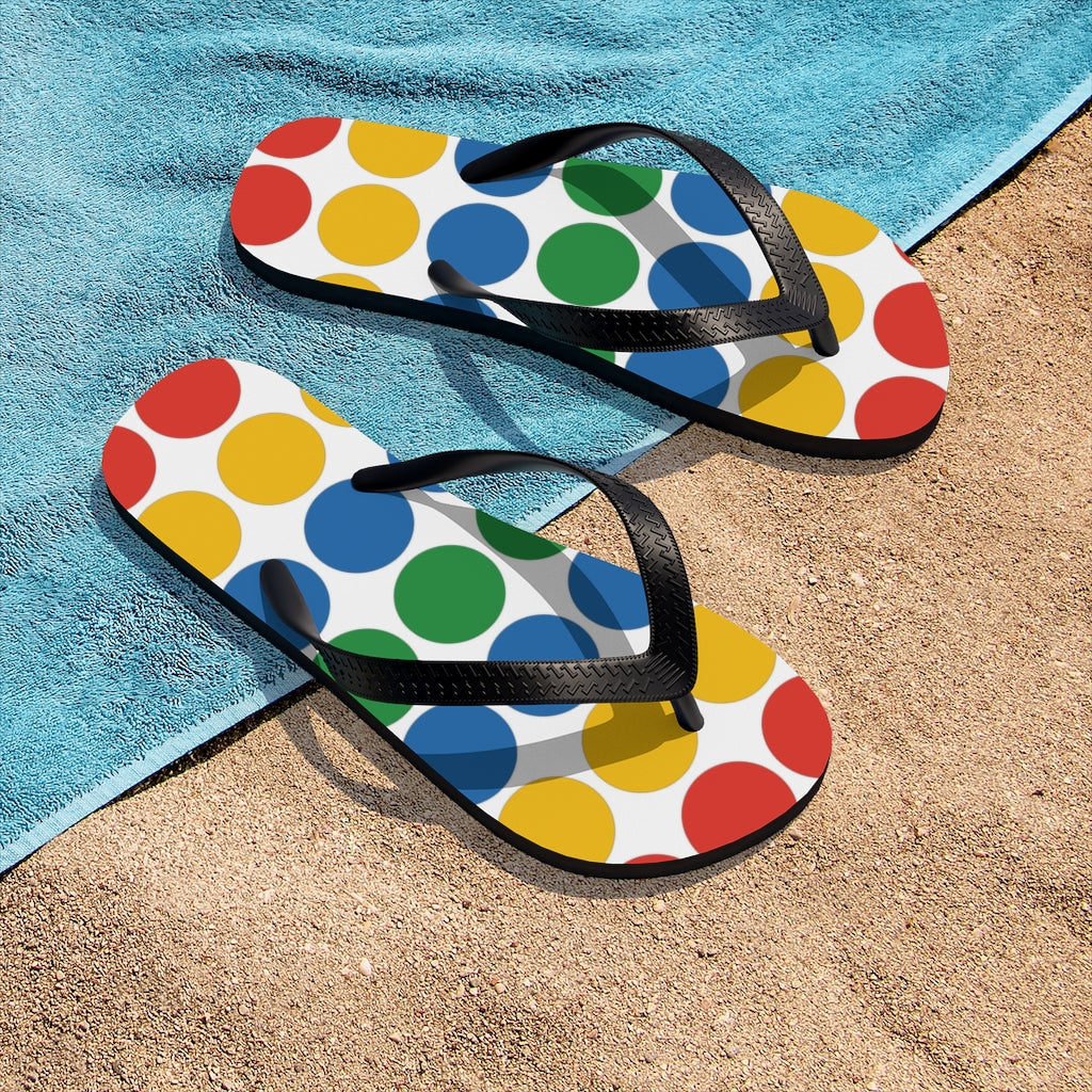 Unisex Flip-Flops: Dots!